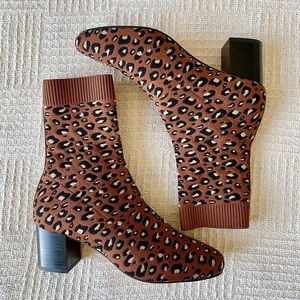 🆕 Silent D Camorra Sock Boots Leopard Tan